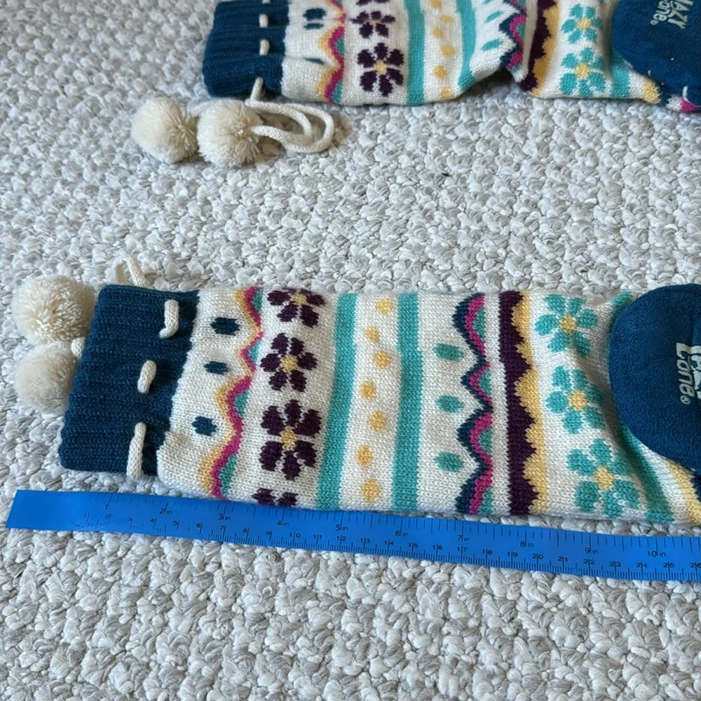 Lazy One MukLuk 'Flower Power' Slippers with Pom Pom